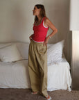 CERES LIFE | BELLA BARREL PANT - BURNT BUTTER