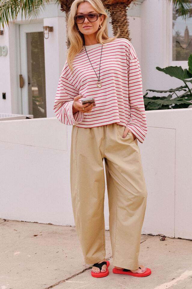 CERES LIFE | BELLA BARREL PANT - BURNT BUTTER