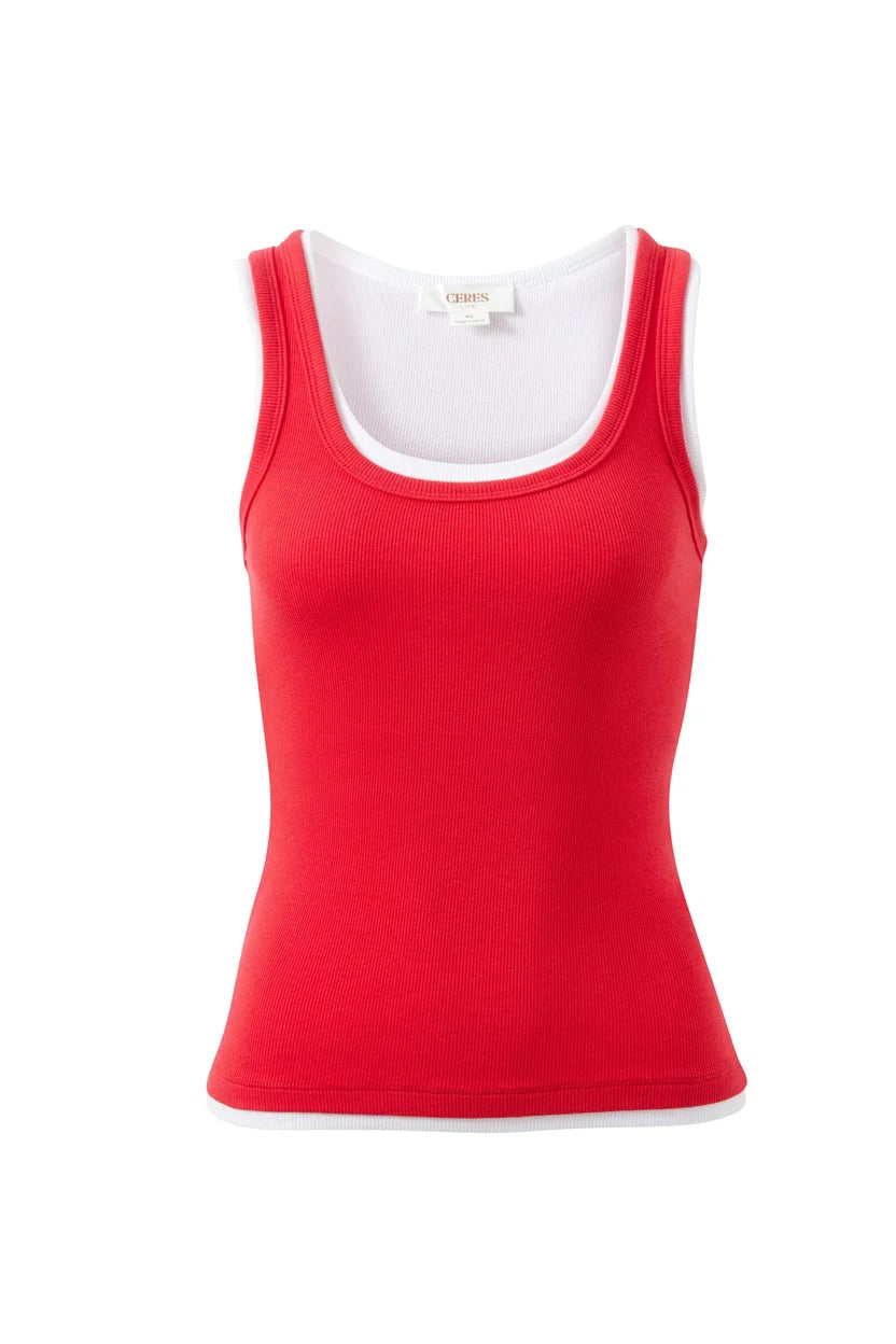 CERES LIFE | SKYLAR LAYERED RIB TANK