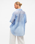 MINT | SHEER SHIRT - SKY BLUE
