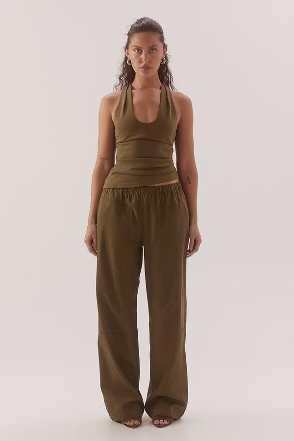 SOVERE | REMY PANT - DEEP KHAKI