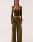 SOVERE | LOLA TOP - KHAKI