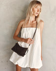 VESTIRSI | ASHLEY SUEDE CROSSBODY - DARK CHOC