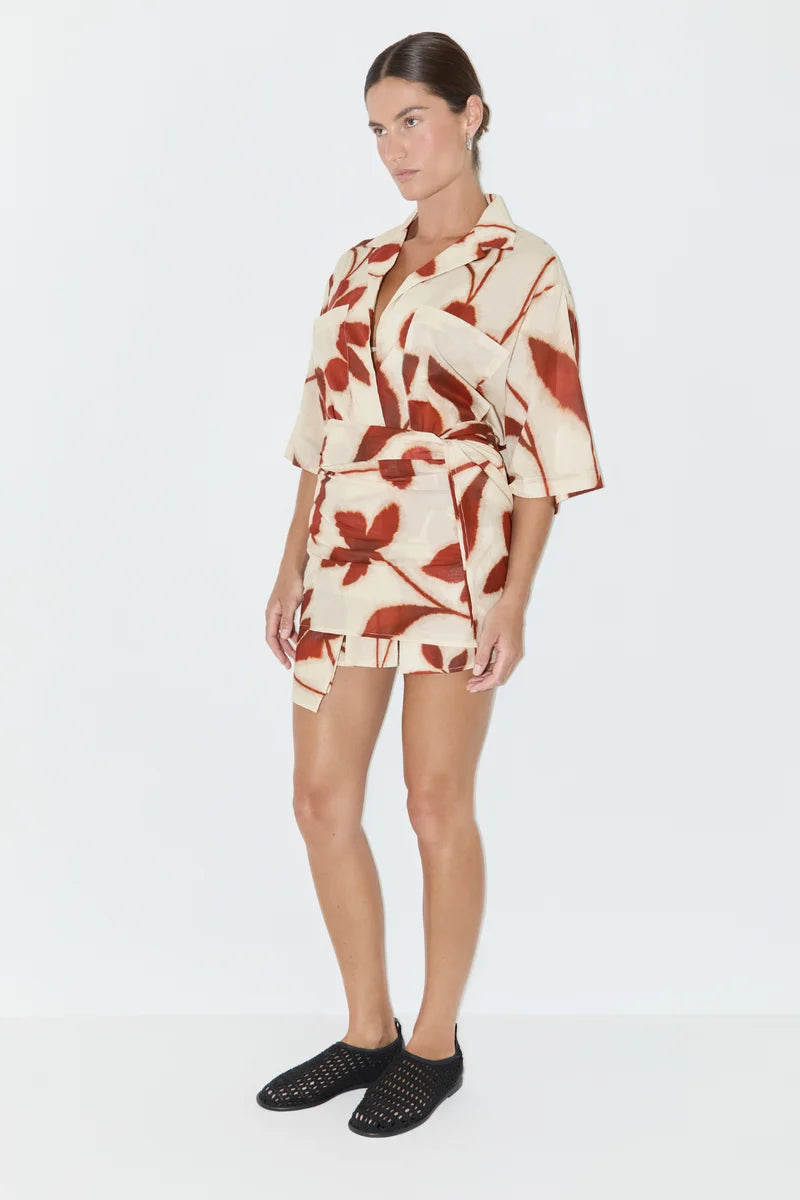 ZULU &amp; ZEPHYR |  COTTON SHIRT RUBY FLORAL