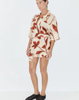 ZULU & ZEPHYR |  COTTON SHIRT RUBY FLORAL