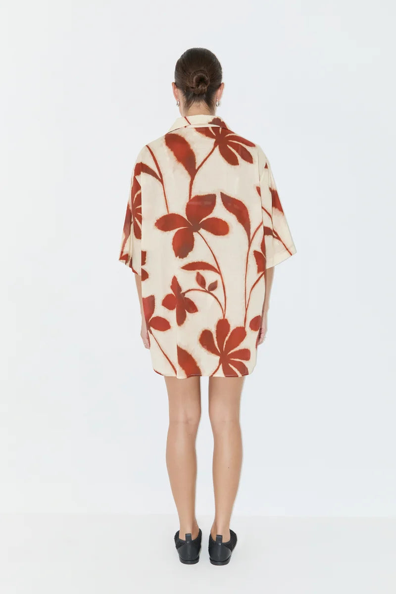 ZULU &amp; ZEPHYR |  COTTON SHIRT RUBY FLORAL