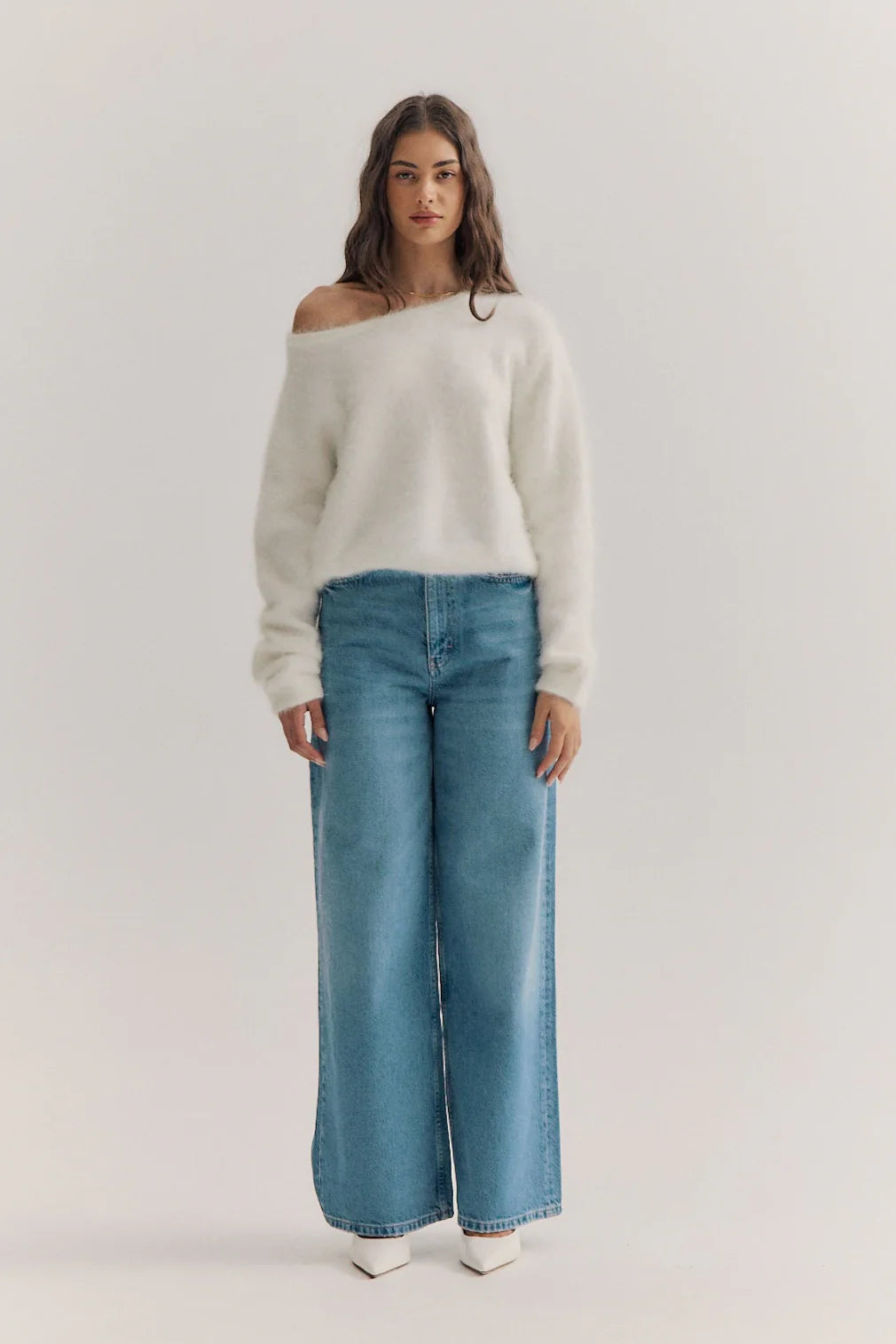 WORLD OF NOMADS | STELLA BOAT NECK KNIT - SNOW