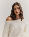 WORLD OF NOMADS | STELLA BOAT NECK KNIT - SNOW
