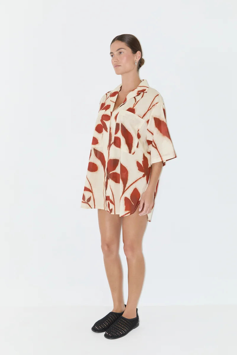 ZULU &amp; ZEPHYR |  COTTON SHIRT RUBY FLORAL