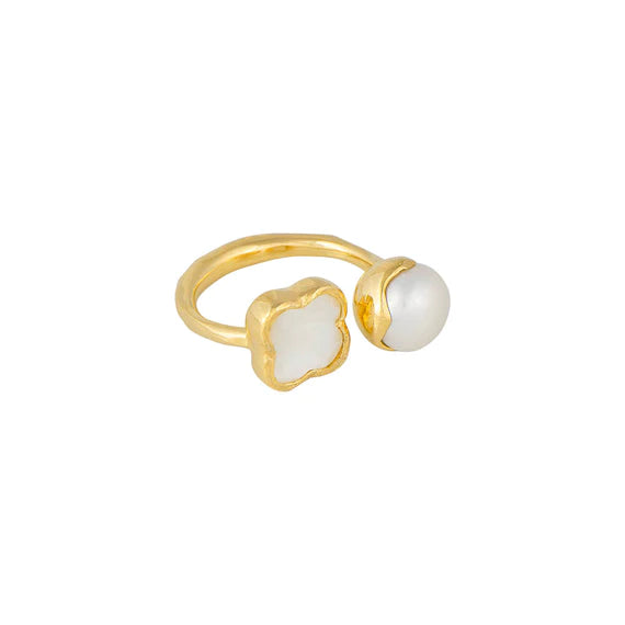 FAIRLEY | PEARL AND MOTHER OF PEARL RING