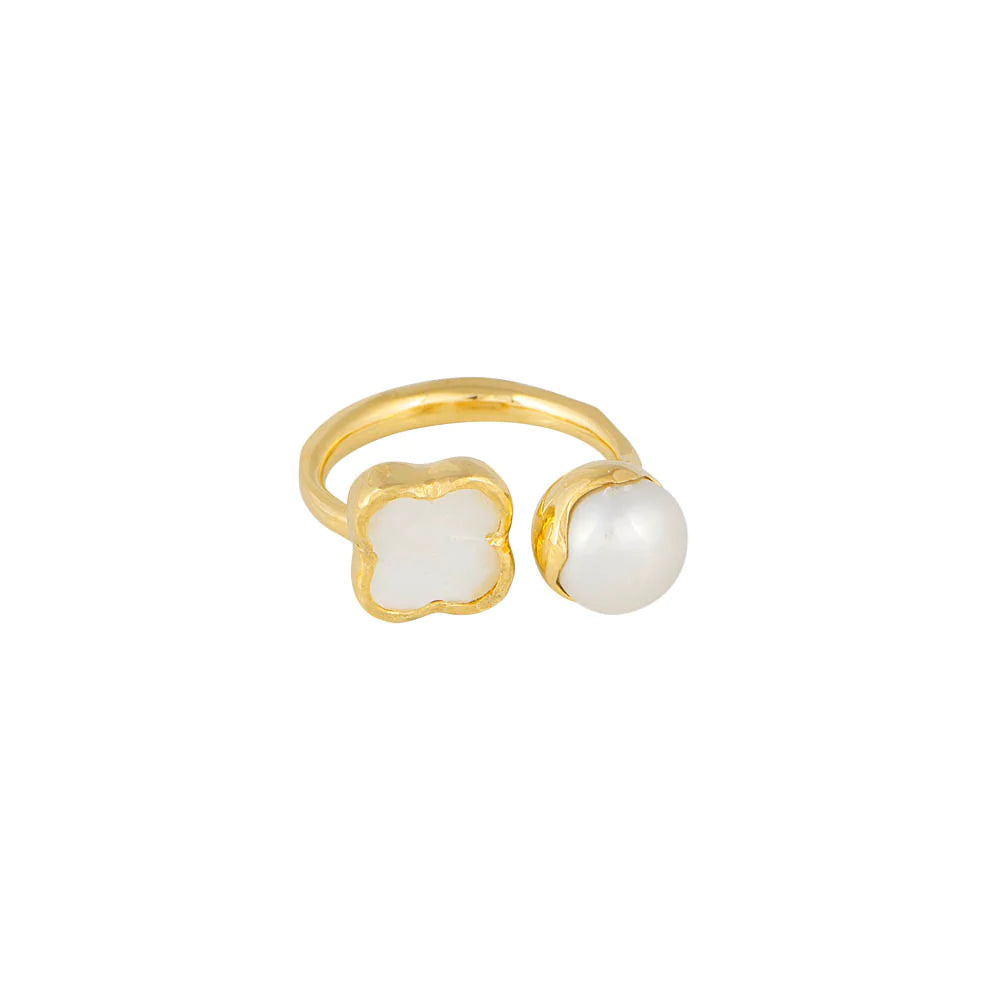 FAIRLEY | PEARL AND MOTHER OF PEARL RING