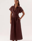 SOVERE STUDIO | LYRA DRESS - CHOCOLATE
