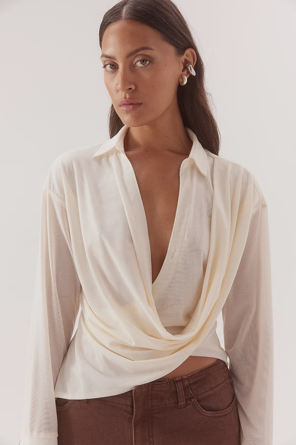 SOVERE | SELEN SHIRT -  CHALK