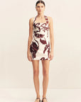 SHONA JOY | EMMETT HALTER DRAPED MINI DRESS
