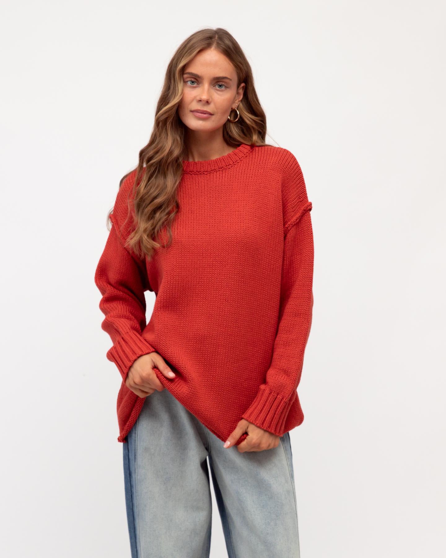 MINT | ANTONIA JUMPER - BRICK RED