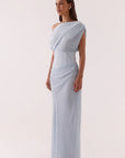 SOVERE | ADA OFF SHOULDER DRESS - WHISPER BLUE