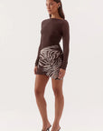 SOVERE | IVELLE MINI DRESS - ESPRESSO