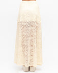 MINT | EDIE LACE MAXI SKIRT - CREAM