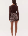 SOVERE | IVELLE MINI DRESS - ESPRESSO