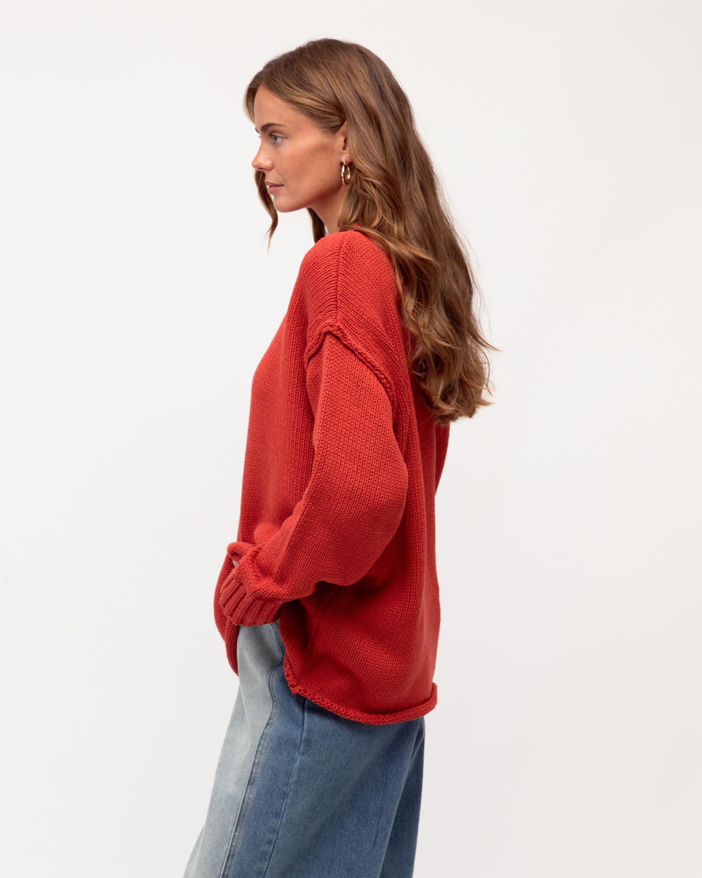 MINT | ANTONIA JUMPER - BRICK RED