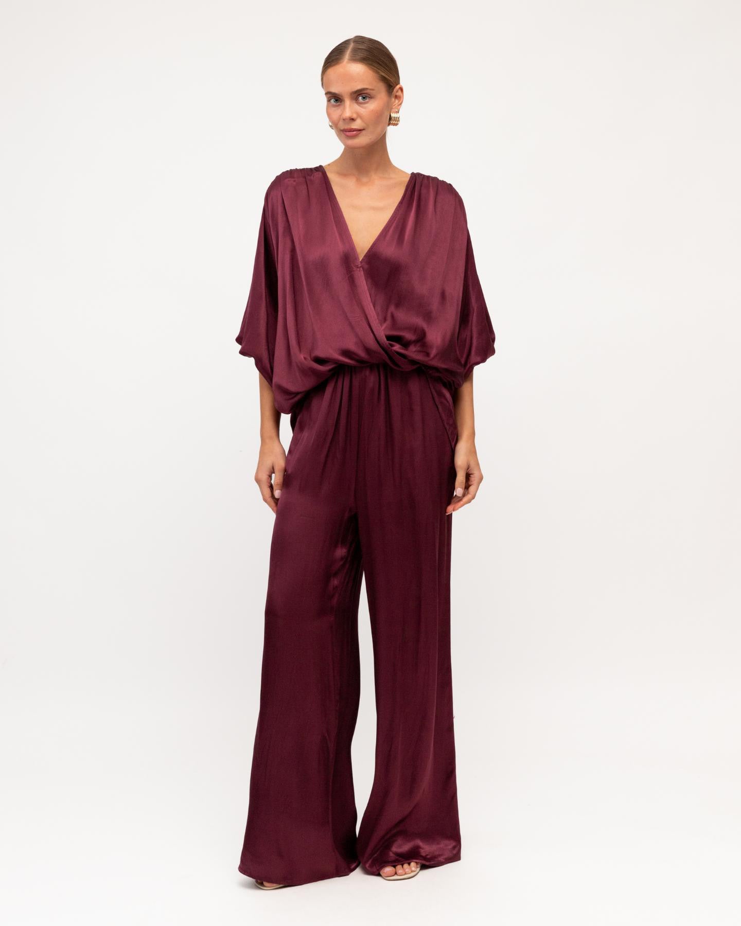 MINT | CHARLOTTE PANTS - MERLOT