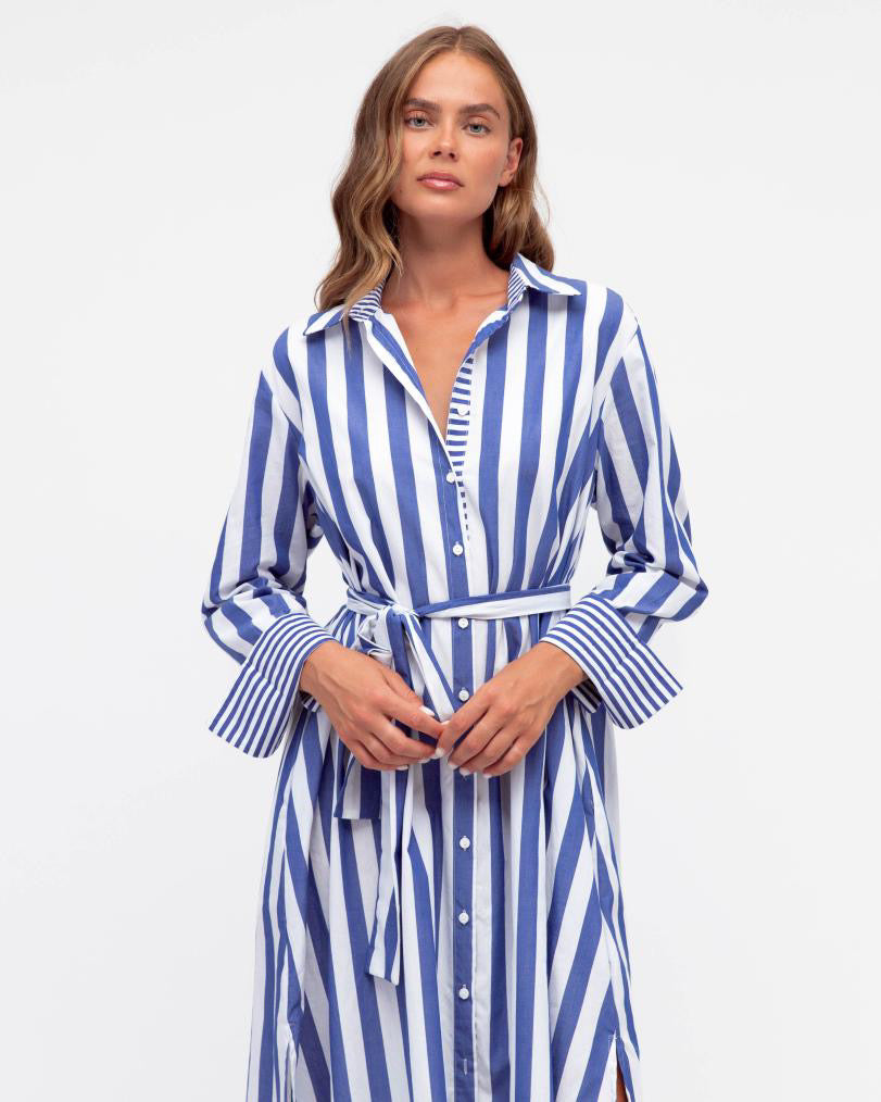 MINT | STRIPE SHIRT DRESS