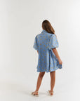 LA BOHEME GIRLS | PEYTON MINI DRESS - DENIM HEARTS