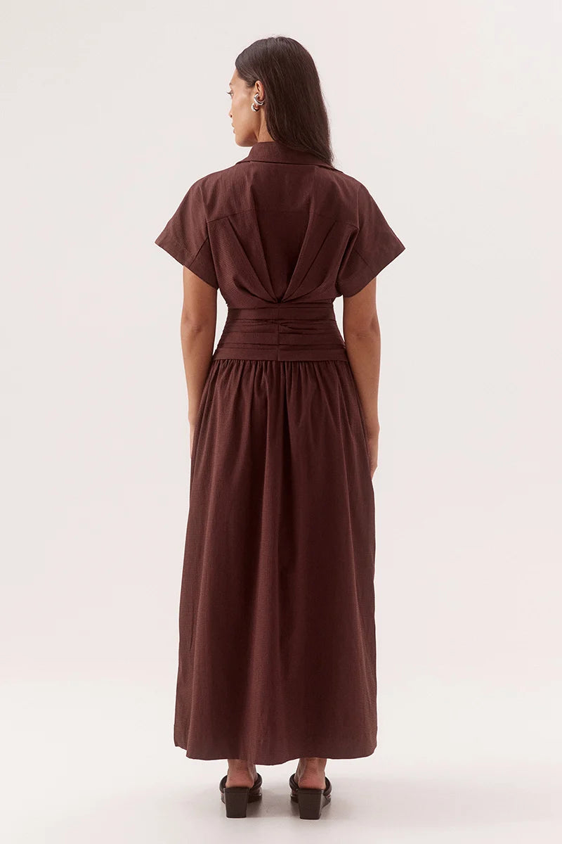 SOVERE STUDIO | LYRA DRESS - CHOCOLATE