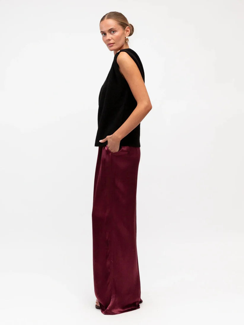 MINT | CHARLOTTE PANTS - MERLOT