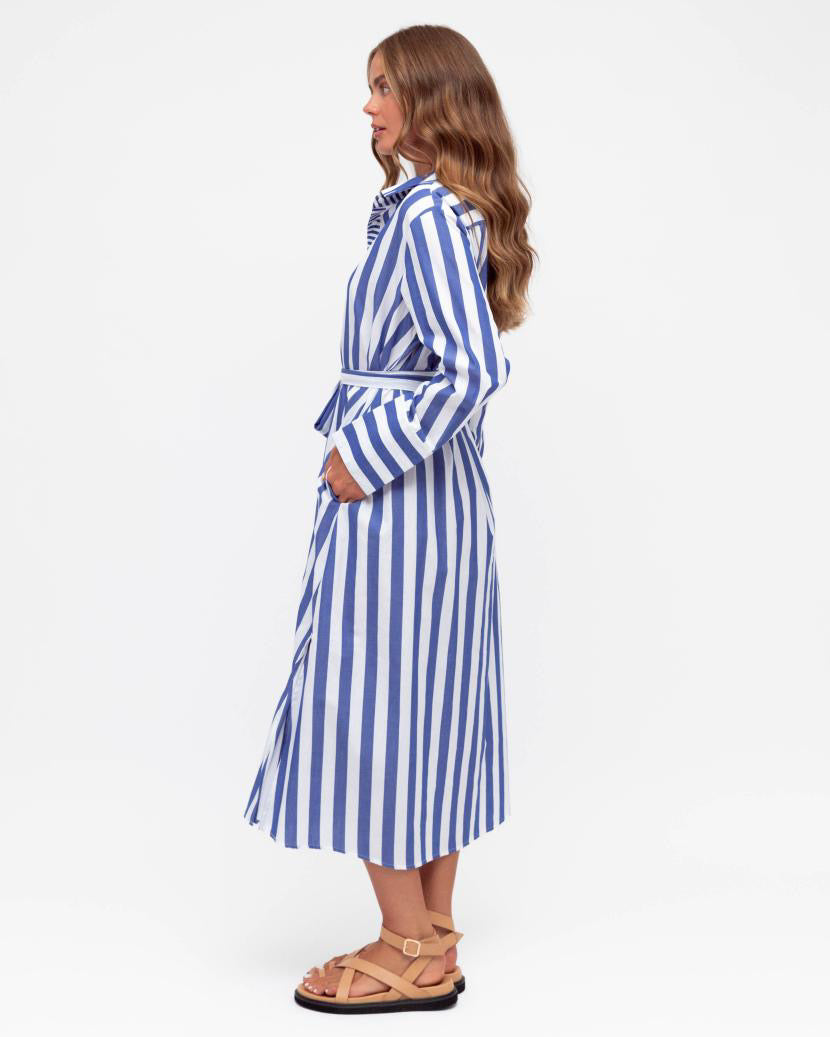 MINT | STRIPE SHIRT DRESS