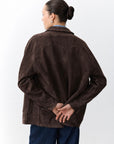 LITTLE LIES | SUEDE SHACKET - CHOCOLATE