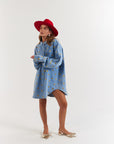 LA BOHEME GIRLS | CLYDE SHIRT - DENIM HEARTS