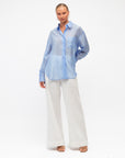 MINT | SHEER SHIRT - SKY BLUE