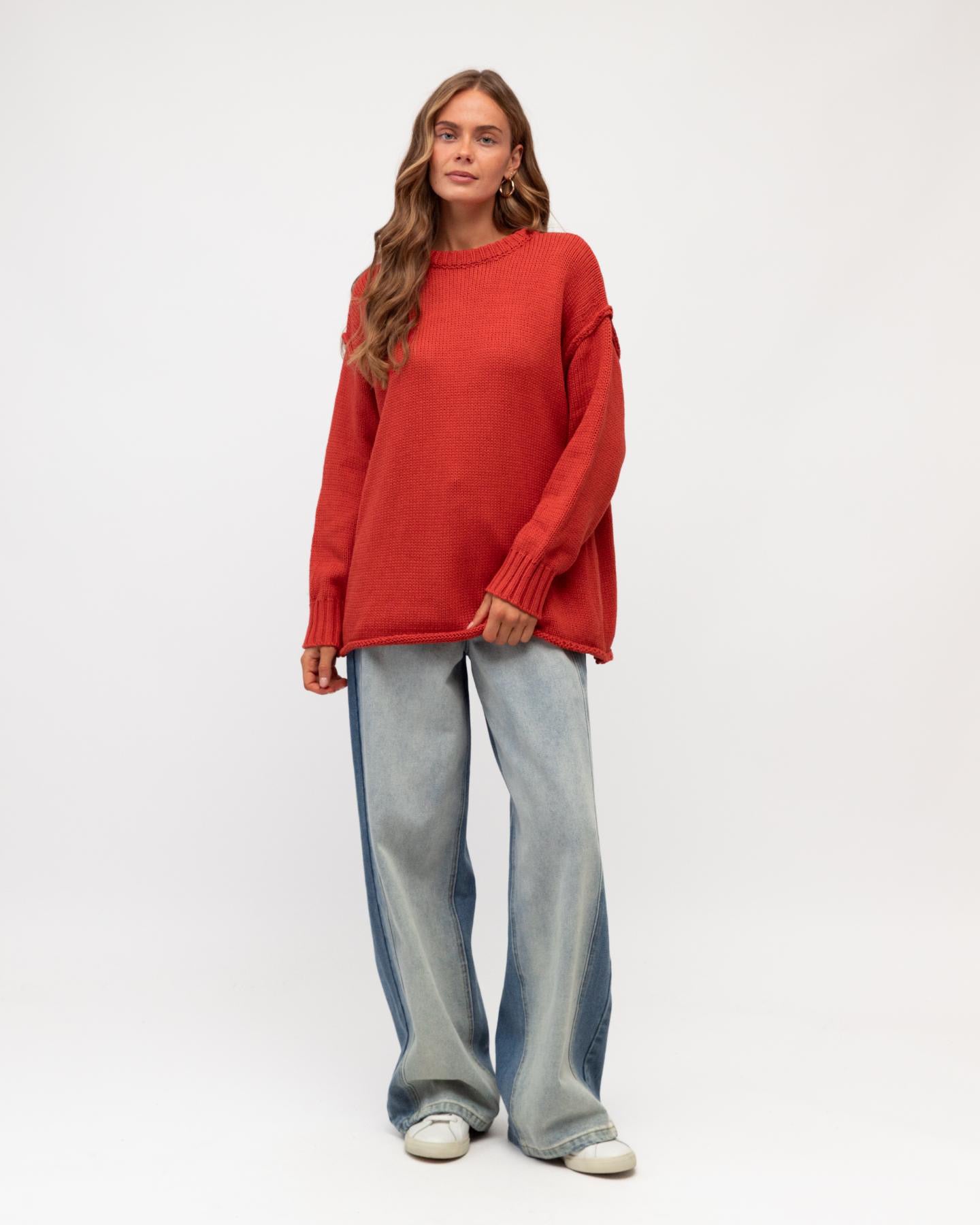 MINT | ANTONIA JUMPER - BRICK RED