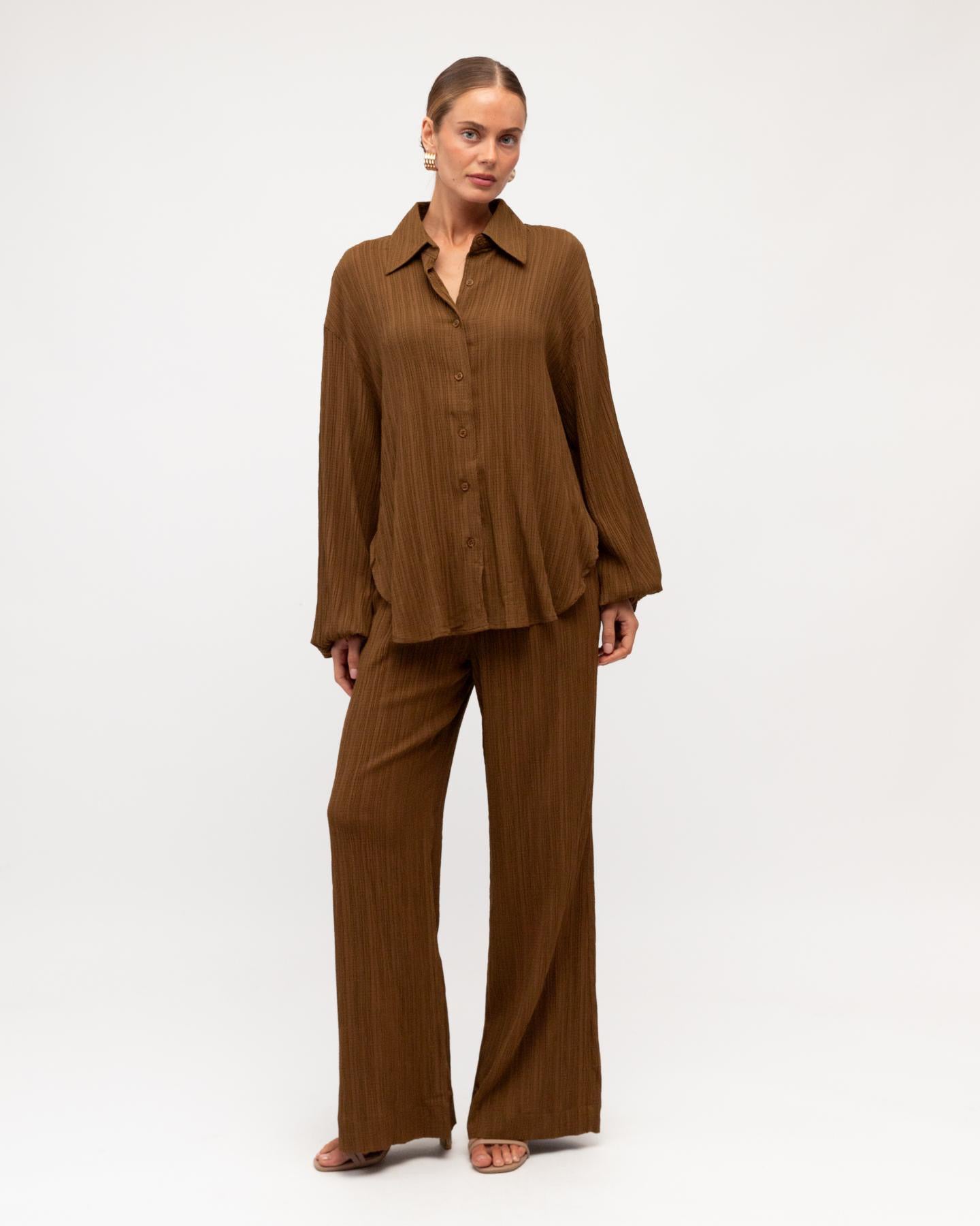 MINT | TIA BALLOON SLEEVE SHIRT