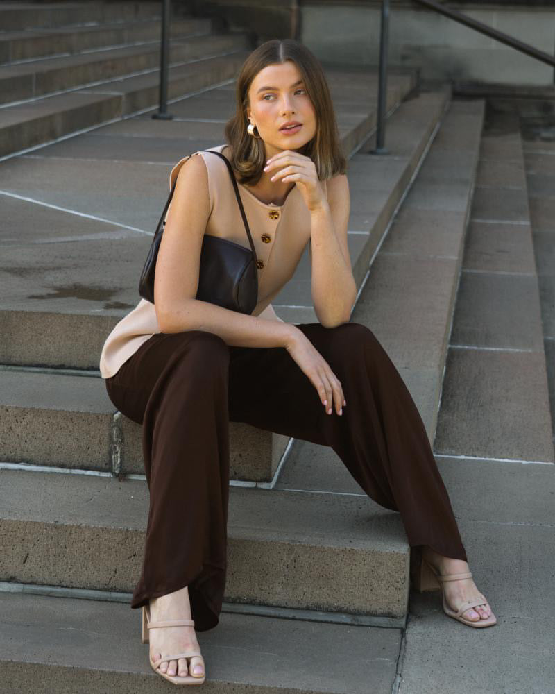 MINT | CHARLOTTE PANT - CHOCOLATE