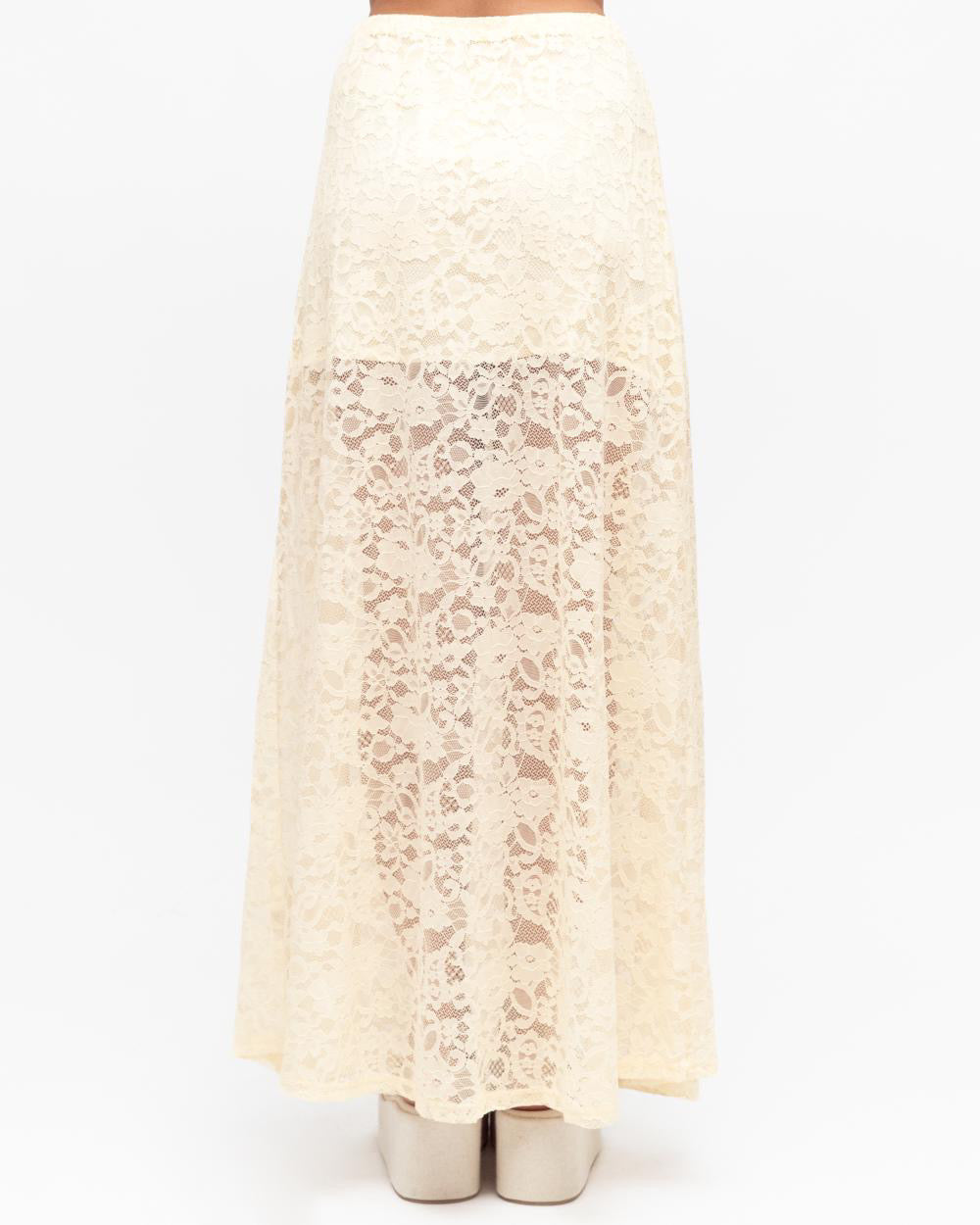 MINT | EDIE LACE MAXI SKIRT - CREAM