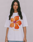 MAKU | LE FLEUR TROPICAL OVERSIZED TEE - BUTTER