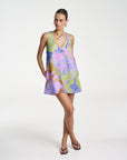SUMMI SUMMI | V - NECK SHIFT DRESS - BANANAS