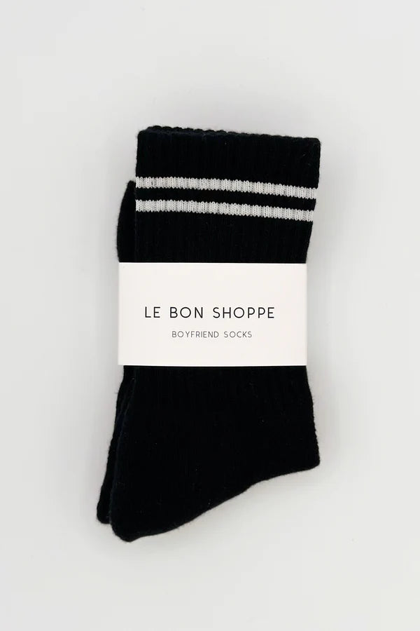 LE BON SHOPPE | BOYFRIEND SOCKS - NOIR