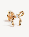 BY CHARLOTTE | FOREVER MORE BOW STUD EARRINGS - GOLD