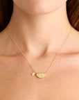 BY CHARLOTTE | 18K GOLD VERMEIL LOTUS & LITTLE BUDDAH NECKLACE