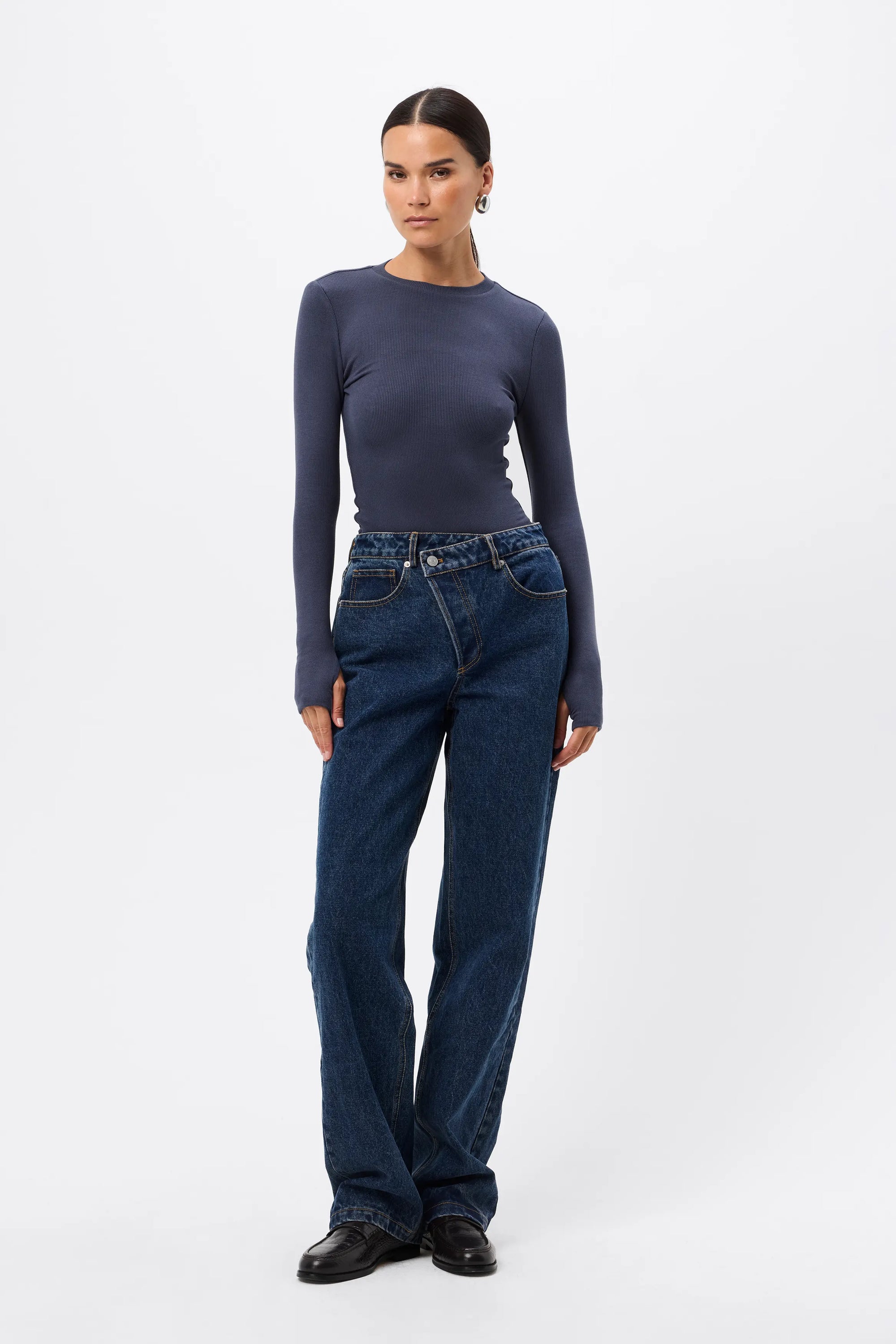 MOSSMAN | BROOKLYN TOP - SAPPHIRE