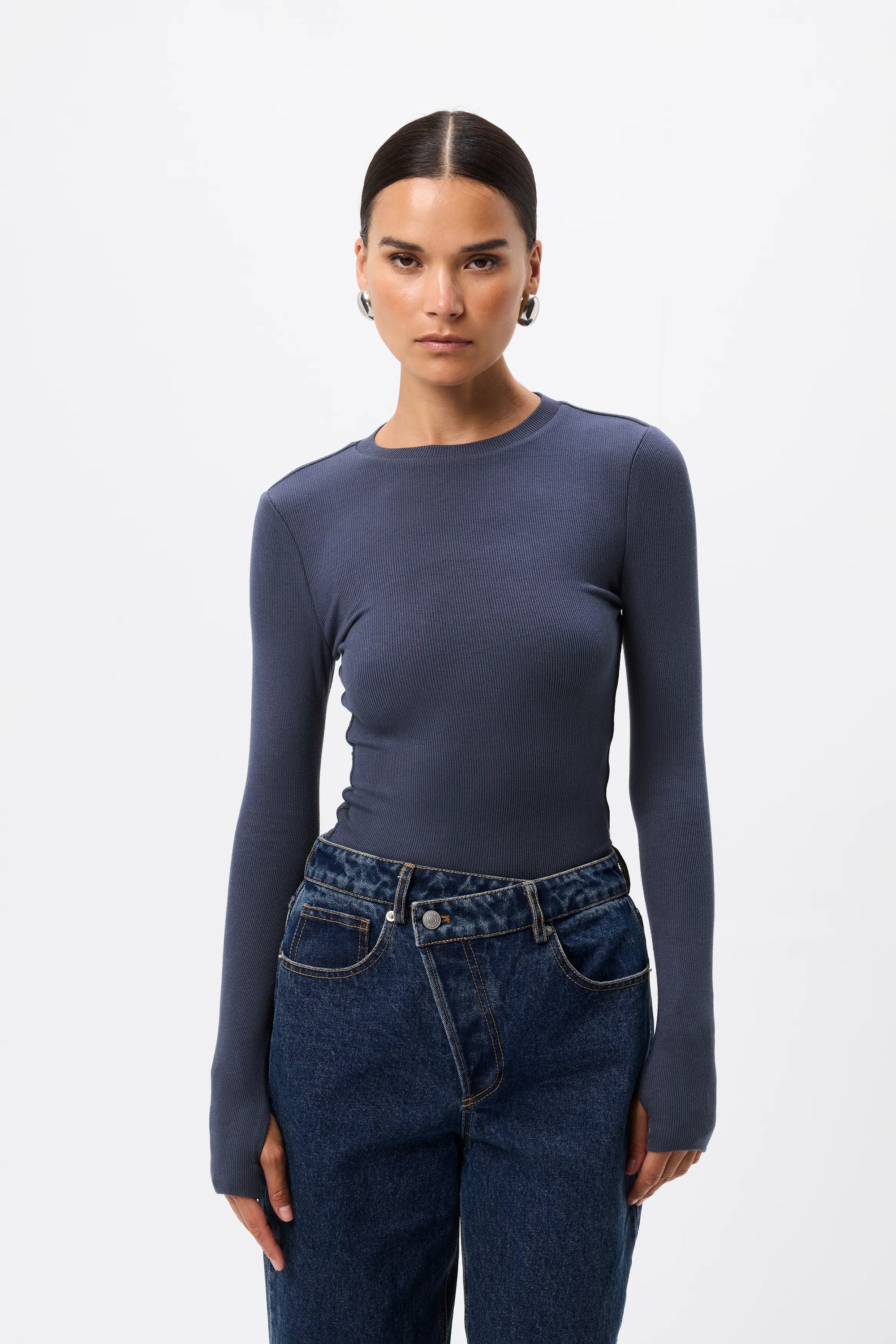 MOSSMAN | BROOKLYN TOP - SAPPHIRE