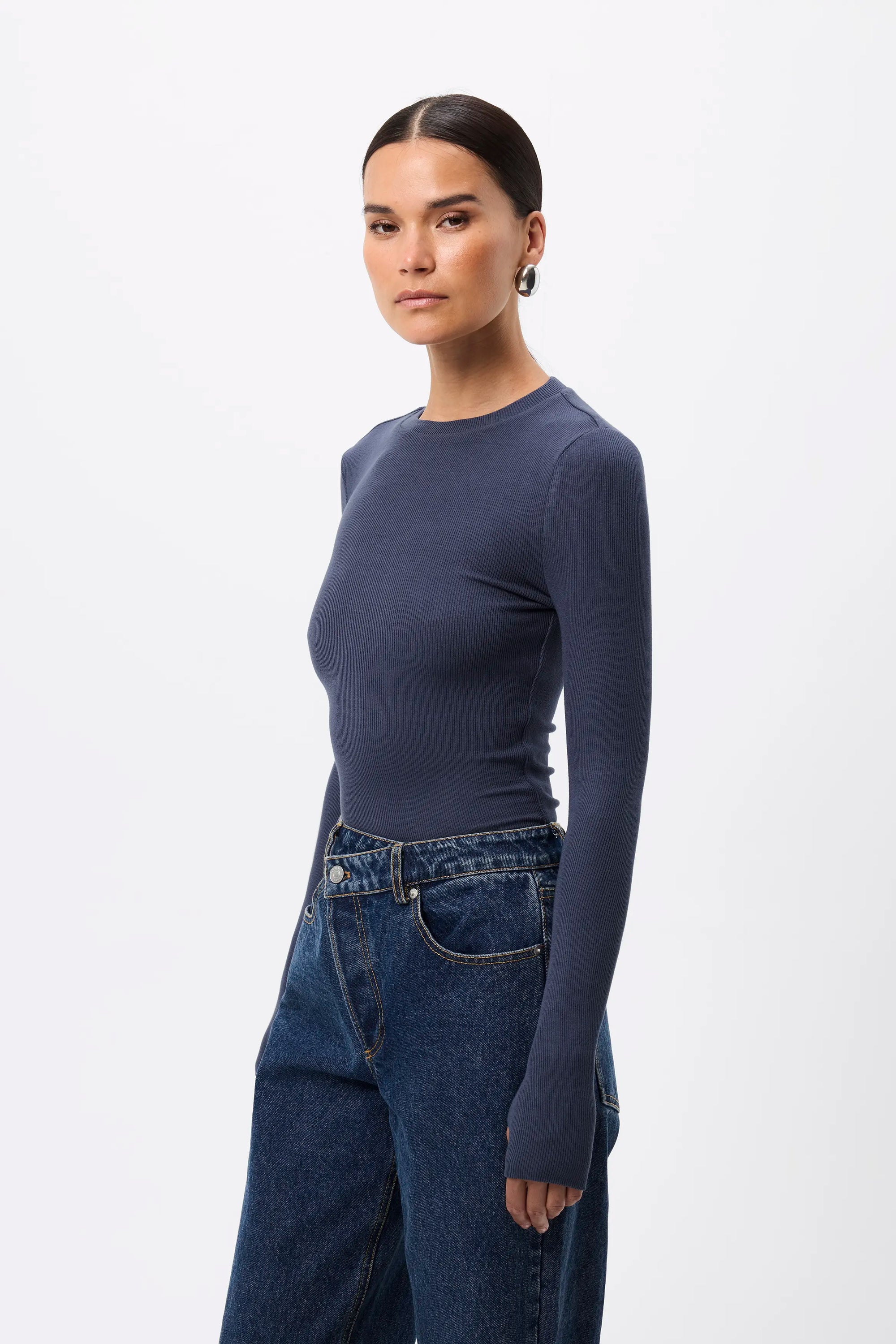 MOSSMAN | BROOKLYN TOP - SAPPHIRE