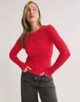 PRIMI | CARINA CLASSIC L/S - RADIANT RED