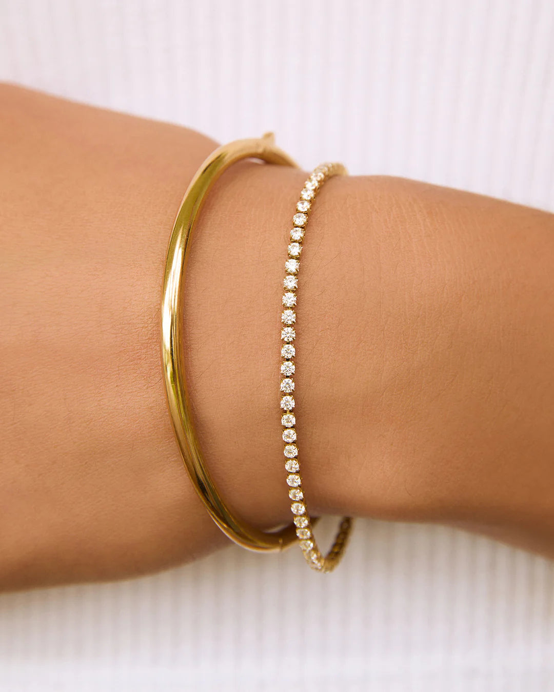 ARMS OF EVE | CHARLIZE TENNIS BRACELET - GOLD