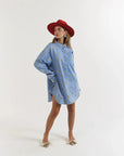 LA BOHEME GIRLS | CLYDE SHIRT - DENIM HEARTS