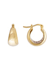 FAIRLEY | CRYSTAL FLARED MIDI HOOPS