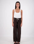JASMINE ALEXA | CASSIS TROUSER - DARK BROWN